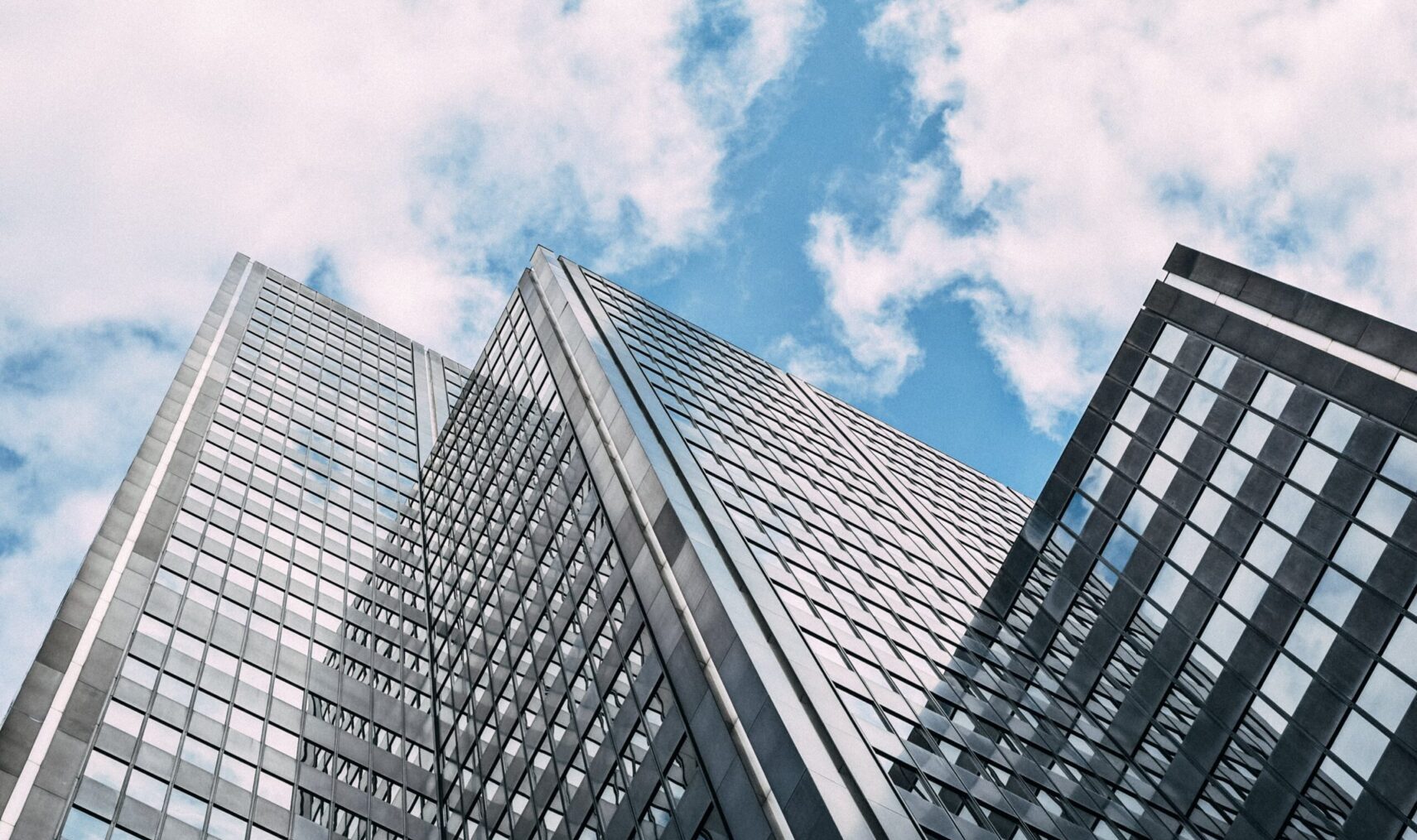 Ground view of skyscraper