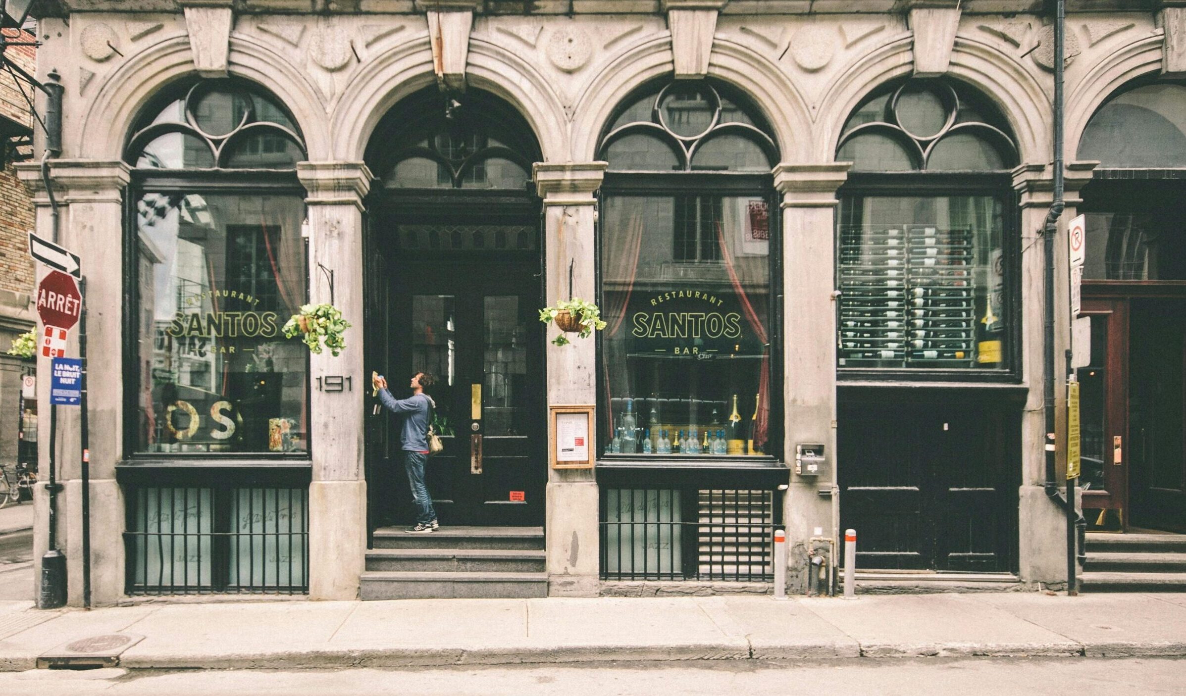 Restaurant store front